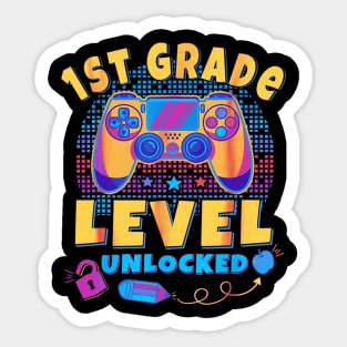 1st grade level unlocked controller Sticker